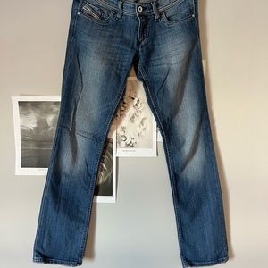 Diesel Low Rise Straight Leg Jeans